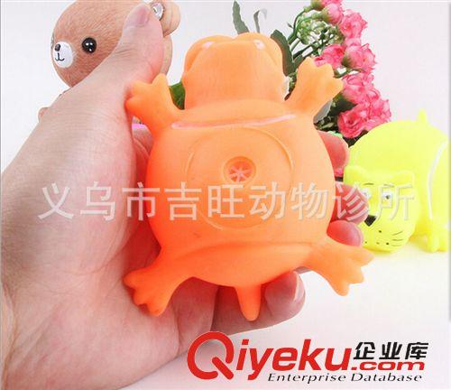 寵物玩具 寵物用品 寵物玩具 貓狗玩具 寵物玩具怪叫狗搪膠發(fā)聲大肚狗 9cm原始圖片2