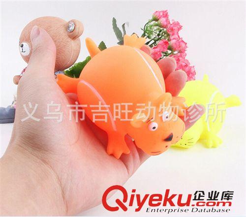 寵物玩具 寵物用品 寵物玩具 貓狗玩具 寵物玩具怪叫狗搪膠發(fā)聲大肚狗 9cm原始圖片3