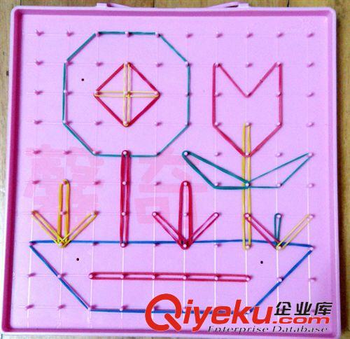 早教教學(xué)具玩具 {zx1}款 幼兒l創(chuàng)意繃畫板 幼兒園專用教具 教學(xué)具 幼兒幾何拼圖原始圖片2