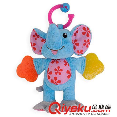 布絨玩具 牙膠響紙搖鈴動物公仔布玩具 嬰兒玩具原始圖片3