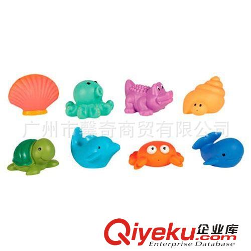 新品上架 可愛寶寶動物洗澡玩具 兒童夏日戲水必備會噴水 安全md加厚原始圖片3