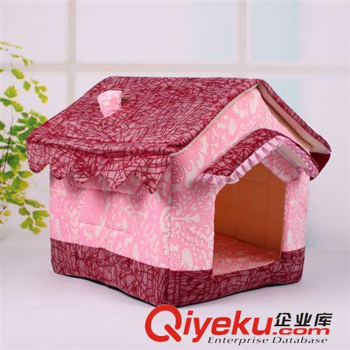 2015年4月新品 寵物用品 新款寵物狗窩 可愛雨罩房 窗簾狗窩淘寶熱銷廠家直銷