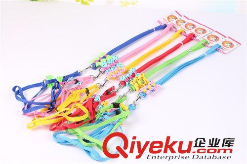 2015年4月新品 50004廠家直銷 彩色蝴蝶結寵物胸背帶 寵物狗狗胸背式狗繩牽引繩原始圖片3