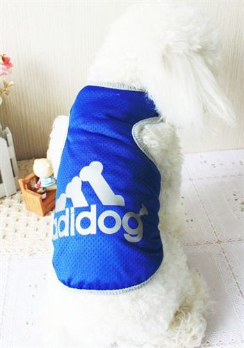 2015年3月新品 廠家直銷 寵物衣服 狗狗衣服 阿迪背心 寵物服裝 adidog背心 3色原始圖片3