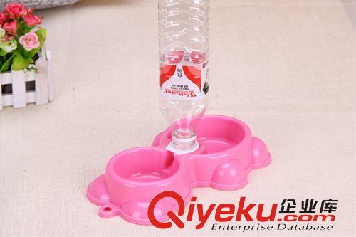 2015年1月新品 寵物用品廠家 批發寵物碗狗碗 小熊外形雙碗 防噎 新品xstj原始圖片3