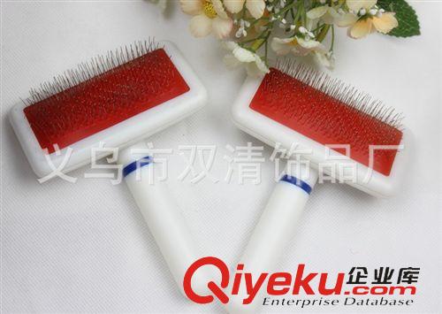 寵物日用品 寵物用品批發(fā) 精裝寵物美容梳 密針梳 狗狗梳子 橡膠軟柄梳