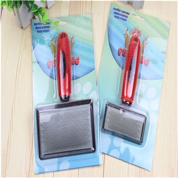 寵物日用品 寵物用品批發(fā) 精裝寵物美容梳 密針梳 狗狗梳子 橡膠軟柄梳原始圖片3