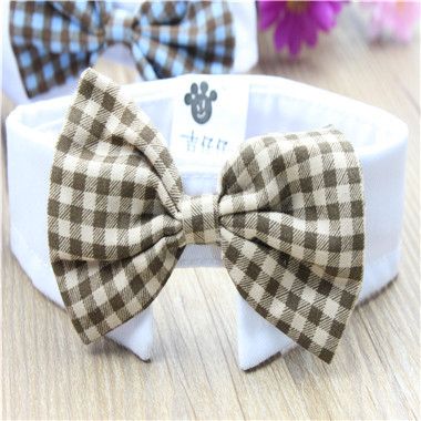 寵物小飾品 寵物用品批發(fā) 寵物假領(lǐng)領(lǐng)結(jié) 格子英倫風(fēng)全棉領(lǐng)結(jié) 狗領(lǐng)結(jié)混批原始圖片2