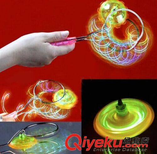 【發光玩具】 熱賣流行貨 魔力飛轉陀螺 yoyou球 陀螺 二合一 地攤魔幻陀螺原始圖片2