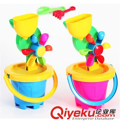 【過家家玩具】 風(fēng)車桶三件套 兒童大號塑料沙灘玩具套裝 兒童玩具熱賣品原始圖片2