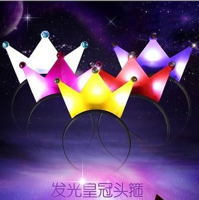 【小夜灯】 发光【蝴蝶结】hg 牛角灯儿童化妆舞会用品幼玩堂地摊热卖批发