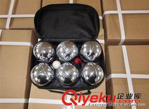 地?cái)S球,BOULES,PETANQUE 六個(gè)球裝尼龍包 草地滾球 BOULES BOCCE PETANQUE