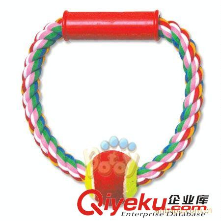支持批發(fā)分銷 O字串球 棉繩寵物玩具 寵物用品棉繩O型圈原始圖片3