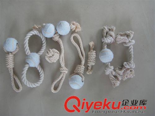 棉結(jié)骨Cotton Bone 各種棉繩寵物用品tennis+rope knot toy