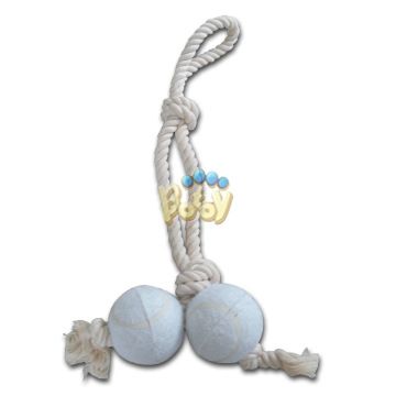 棉結(jié)骨Cotton Bone 各種棉繩寵物用品tennis+rope knot toy