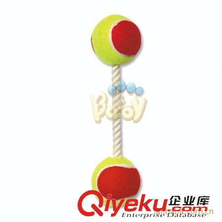 棉結骨Cotton Bone 棉球啞鈴tennis+rope knot toy原始圖片2
