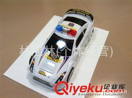 滑行/慣性/線控/回力/發(fā)條玩具 地攤套圈大號慣性玩具車 38CM仿真慣性美國110警車 黑白二色(J7)原始圖片2