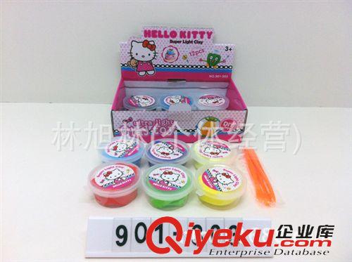 手工制作/創(chuàng)意DIY 益智玩具Hello Kitty/冰雪公主彩泥小號(hào)DIY超輕粘土24個(gè)裝(X19)