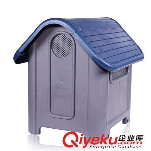 狗房子 現(xiàn)貨 廠家直銷：寵物狗窩/寵物塑料房子/狗屋/塑料狗窩/狗屋藍色原始圖片2