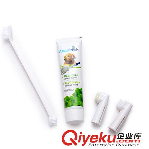 狗狗护理洗涮修剪用品 现货供应西班牙 宠物牙膏套装100g 口腔清洁宠物用品狗狗牙膏