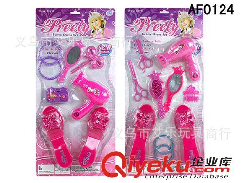 過家家玩具 時尚美少女套裝玩具飾品 兒童過家家益智塑料剪刀帶吹風(fēng)機