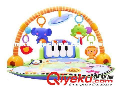 熱銷玩具 費雪W2621音樂腳踏鋼琴健身架器寶寶游戲毯爬行墊早教玩具