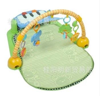 熱銷玩具 費雪W2621音樂腳踏鋼琴健身架器寶寶游戲毯爬行墊早教玩具