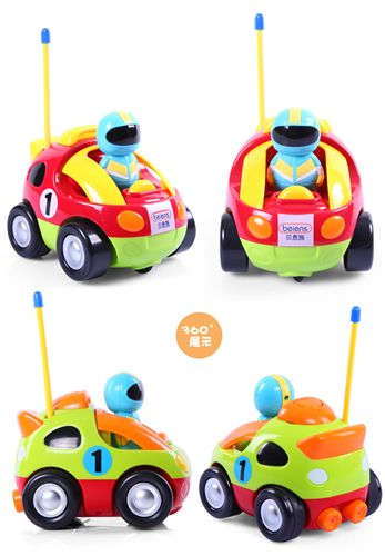 貝恩施 貝恩施6601卡通遙遙控比賽汽車模型音樂燈光玩具車 加厚耐摔玩具原始圖片3