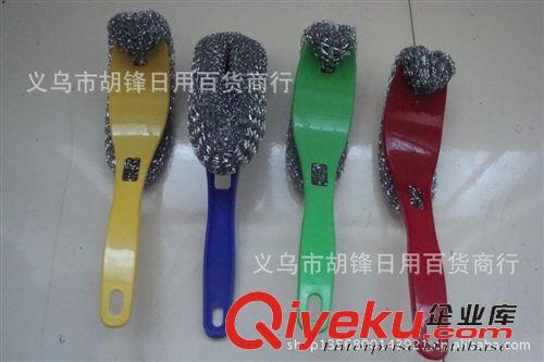 清潔刷、鋼絲球 地攤熱賣 江湖地攤產(chǎn)品生產(chǎn)廠家 手柄鋼絲球洗鍋清潔刷批發(fā)原始圖片3