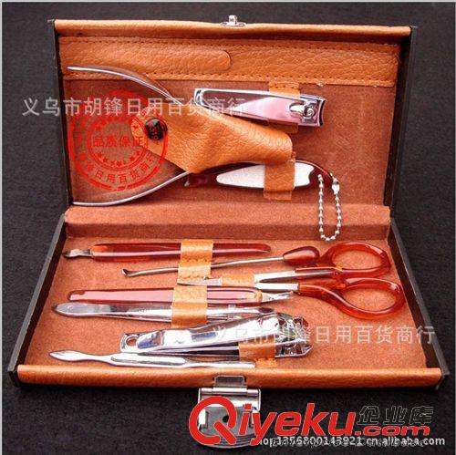 美甲工具套裝 美甲十件套 地攤廟會展會修甲十件套 碳鋼十件套 指甲刀十件套裝