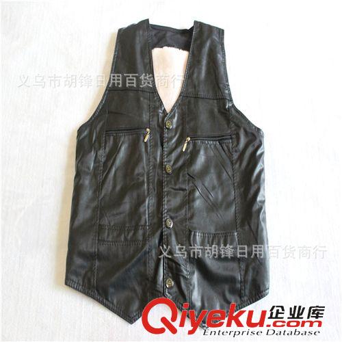 男式休閑馬甲 皮毛一體馬甲 男式馬甲 加厚加絨皮馬夾 馬甲男 跑江湖地攤新產品