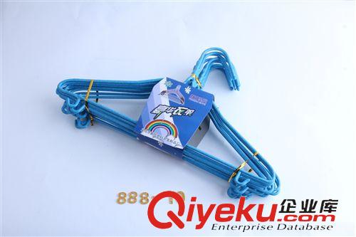 多元產品大全 A162   囿竹衣架帶鉤888-10加粗家用噴塑鐵絲衣架 晾衣架400支裝原始圖片2