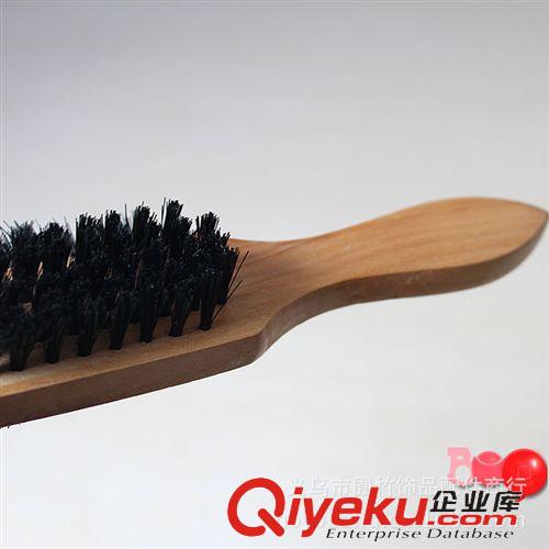 生活用品 D037   皮鞋刷390批發(fā) 鞋油刷 皮鞋豬鬃刷 皮鞋刷 實(shí)木3面皮鞋刷原始圖片2