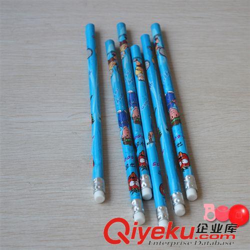 辦公 文具 F046  6支帶橡皮頭鉛筆木頭 圓桿鉛筆  袋裝不挑色 2元百貨原始圖片3