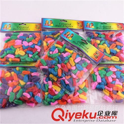 美妝用品 K059 一元七彩小毛圈 發圈 皮筋 扎頭繩  廠家直銷 超實惠