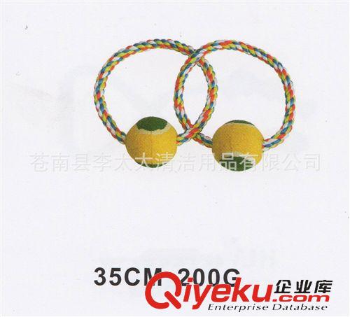 寵物用品 寵物清潔牙齒 寵物棉繩結雙網球啃咬型 狗用品互動型網球來圖加工