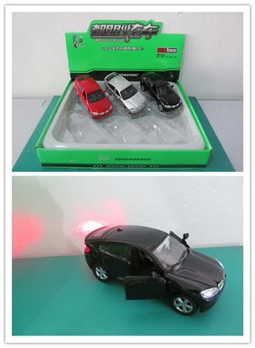 男孩玩具 合金汽車模型 1:30回力車模仿真寶馬X6 3開門帶等光 3音樂原始圖片3