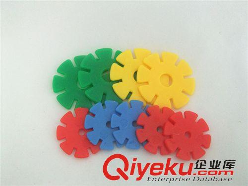 益智類玩具 tj大小片雪花片批發(fā) 拼插益智積木玩具9片裝 塑料zp加厚原始圖片3