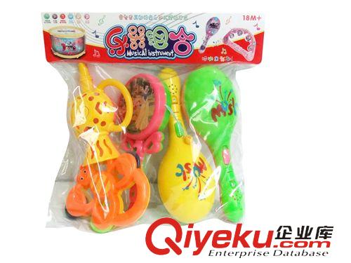 益智類玩具 兒童歡樂(lè)啟蒙樂(lè)器組合 兒童歡樂(lè)鼓/鈴鼓/沙錘嬰兒樂(lè)器 廠家批發(fā)