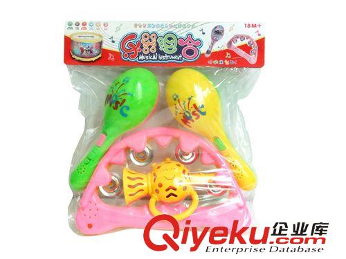 益智類玩具 兒童歡樂(lè)啟蒙樂(lè)器組合 兒童歡樂(lè)鼓/鈴鼓/沙錘嬰兒樂(lè)器 廠家批發(fā)