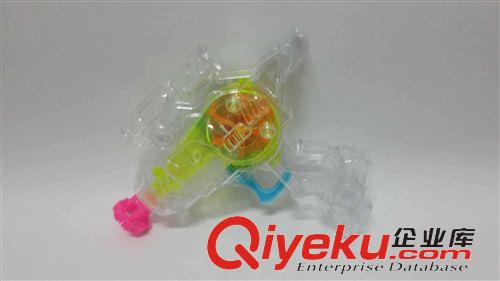 戶外運動類 熱賣地攤兒童玩具 燈光泡泡慣性槍 透明 兒童塑料泡泡槍批發原始圖片2