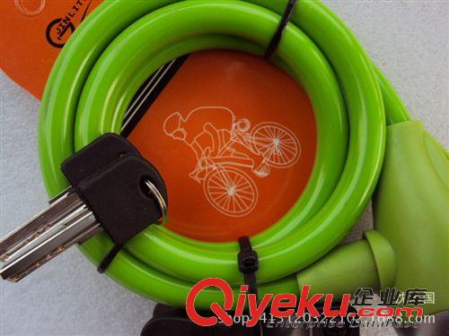 超市精品 精品通用彩色自行車鎖 單車防盜鎖 鋼纜鎖 義烏小商品批發原始圖片3