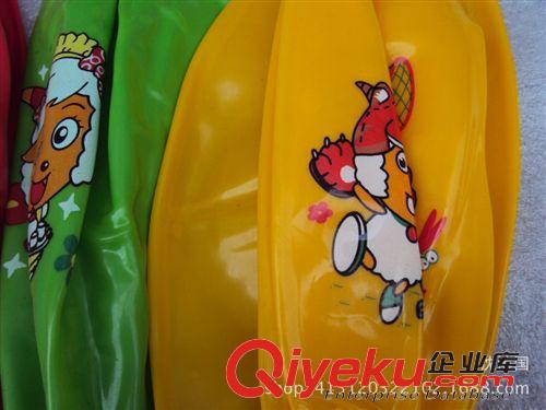 超市精品 充氣玩具地攤夜市熱銷光面貼標羊角球 平角球卡通笑臉貼標原始圖片2