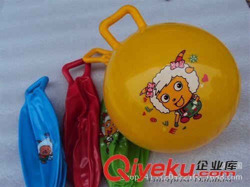 超市精品 充氣玩具地攤夜市熱銷光面貼標羊角球 平角球卡通笑臉貼標原始圖片3