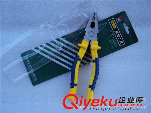 超市精品 9.9元 PVC塑膠柄gd鋼絲鉗子老虎鉗 8寸五金工具義烏小上皮批發原始圖片2