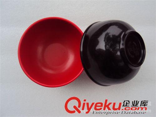 一元 兩元 多元精品 米飯湯碗 5005密胺碗雙色紅黑碗特厚 加深碗批發義烏