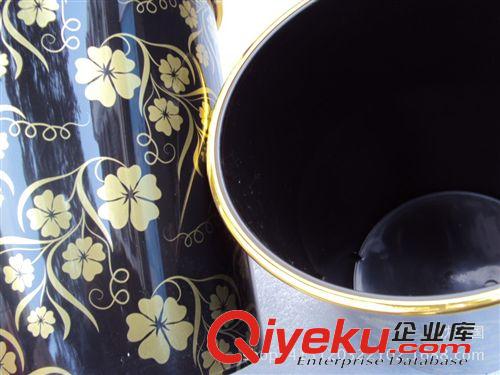 十元三樣 十元三樣 居家日用 黑色金邊圓形紙簍 家用垃圾桶 義烏小商品批發(fā)原始圖片2