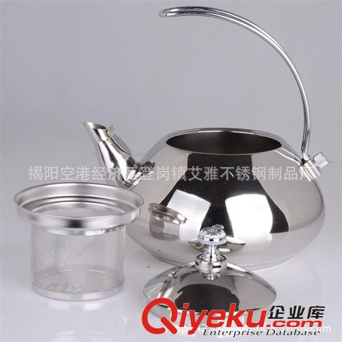冷水壺 加厚不銹鋼茶壺咖啡泡茶壺帶濾網(wǎng)酒店餐廳飯店用電磁爐大茶壺包郵原始圖片2