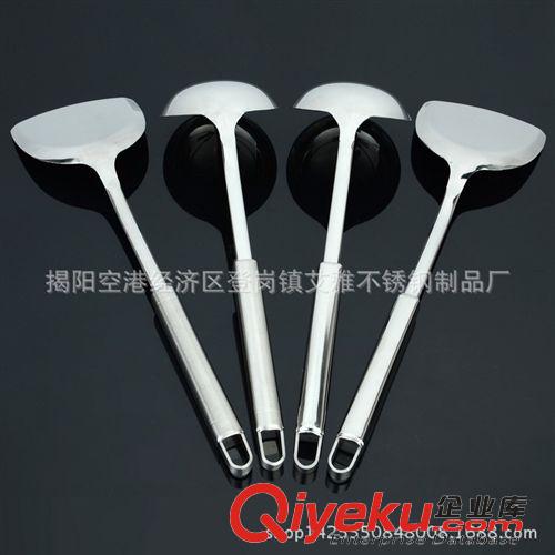 刀叉、勺、筷、簽 加厚不銹鋼鏟勺 長(zhǎng)柄鍋鏟炒鏟大湯勺 廚房湯殼鏟子炒菜鏟烹飪工具原始圖片2