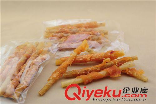 爱宠零食 简装零食磨牙棒鸡肉绕牛皮卷狗咬胶狗零食800g